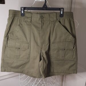 St. John's Bay Green Cargo Shorts Relaxed Fit
